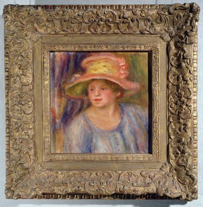 Mujer con sombrero, c.1915-19 de Pierre Auguste Renoir